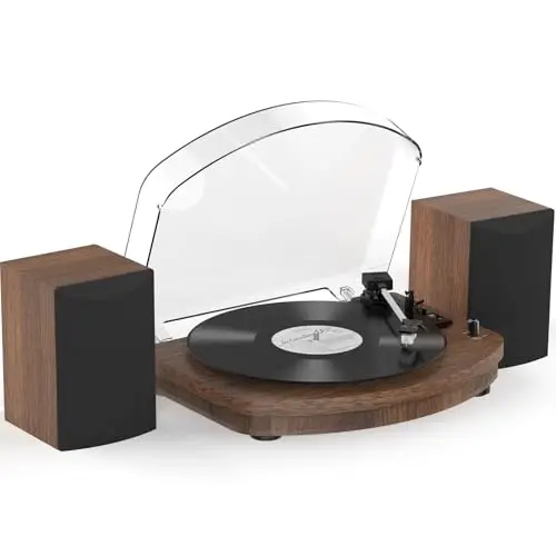 Platine Vinyle avec Deux Haut-Parleurs