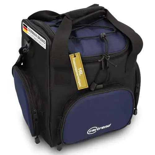 Cartrend Sac Isotherme, avec câble de raccordement pour Voiture 12 V de 1,50 m de Long, bandoulière réglable, revêtement intérieur Facile d'entretien, différentes Tailles