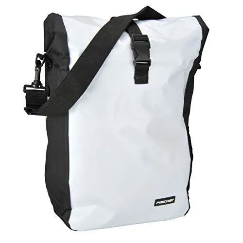 Fischer Sac pour Porte-Bagages, Blanc, 4 x 32 x 41 cm, 18 l