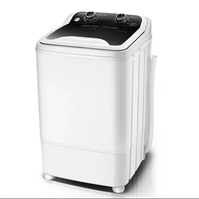 Lave-Linges Machine à Laver ,Lave-Linge Automatique de Grande Capacité (7,5 Kg) - BactéRiostase par LumièRe Bleue Uv - Parfait pour Les Caravanes en Plein Air, Les Petits Appartements et Les Voyages
