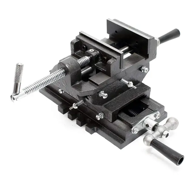 Étau de fraisage 2 Axes 75 mm Perceuse à tarauder Table croisé Établi Étau machine Outil Atelier