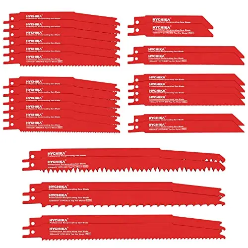 hychika lames de scie sabre 32 pcs rb01