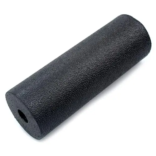 1 Pièce Mini Rouleau Massage 5.3 x 15 cm,Foam Roller Rouleau de Fitness,Rouleau en Mousse Rond Rouleau Massage Fascias pour Dos,Jambe et Des Pied pour Relâcher les Tensions Musculaires-Noir