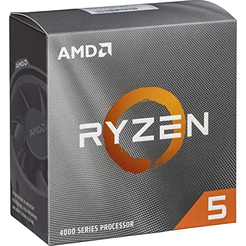 AMD Ryzen 5 4500 Processeur (6 Coeurs/12 Threads, 65W DTP, Socket AM4, Cache 11Mo, jusqu'à 4.1 GHz Fréquence Boost, avec Ventilateur wraith Stealth)