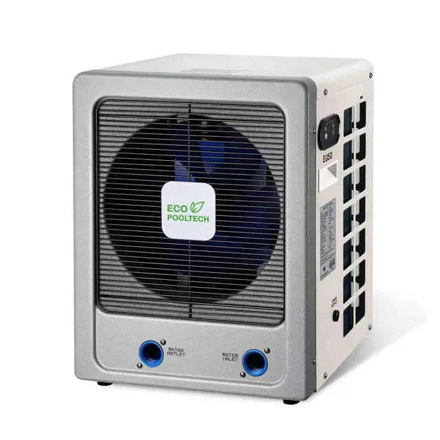 ECOPOOLTECH Pompe à Chaleur Inverter pour piscines Hors Sol Jusqu’à 50 m³, compresseur Turbo X Ultra, Puissance Max 6 KW, échangeur en Titane pour Eau salée, Plug & Play