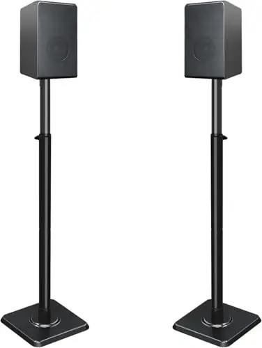 Mounting Dream Lot de 2 Supports de Haut-parleurs réglables en Hauteur pour Satellites jusqu'à 5 kg