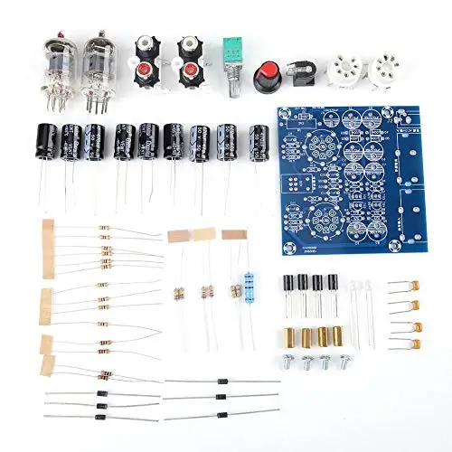 Vikye 6J1 Kit Amplificateur à Tube Vide Electronique AC 12V 0.8A Préampli de Tube Valve pour Conseil Casque, Les Equipements Musicaux kit de Tube Amplificateur pour DIY