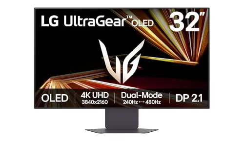 LG Ultragear™ 32GX870A-B.AEU Ecran PC Gaming 32" - Dalle OLED résolution UHD (3840 x 2160), 0,03ms 240Hz, DisplayHDR™400 True Black, DCI-P3 98.5% (CIE1976), FreeSync Premium Pro, G-Sync Compatible