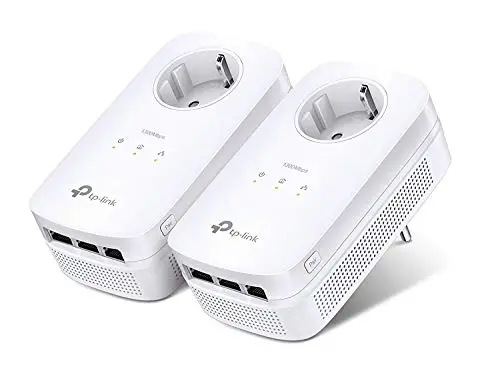 TP-LINK TL-PA8030PKIT 1200 Mbps Pack de 2 Adaptateurs CPL (3 Ports Ethernet Gigabit, Prise Intégrée)