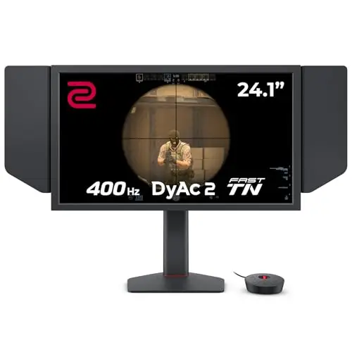 BenQ Zowie XL2566X+ Écran Gaming, 24 Pouces, 400Hz, TN Rapide, DyAc 2, 1080p, HDMI 2.0 X3, DisplayPort 1.4, XL Setting to Share, S Switch, réglage Hauteur Fluide, Progamer Base