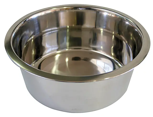 Croci Dos - Gamelle pour Chien en Acier Inoxydable, Capacité 1,9 L, Hygiénique et Durable, Récipient pour Nourriture et Eau, Va au Lave-Vaisselle, Diamètre 21 cm