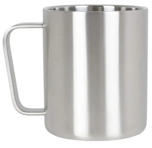 Lifeventure Mug en acier inoxydable – Tasse résistante à la corrosion idéale pour le camping ou les voyages