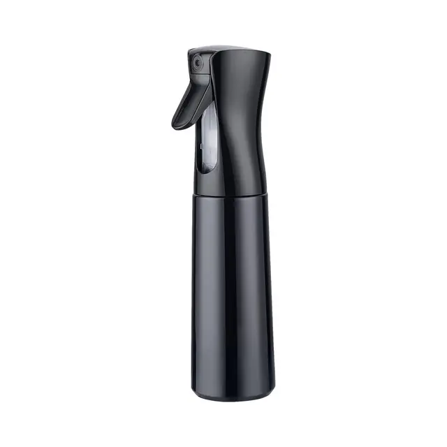 GRIFEMA Vaporisateur Cheveux 300ml Noir – Flacon Spray Vide Réutilisable, Brume Ultra Fine et Continue pour Coiffure, Plantes, Nettoyage et Soin du Visage, GE2001B-300B