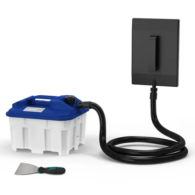 2300W Décolleuse Papier Peint, VLOXO Décolleur Papier Peint avec Réservoir 4,5L, Spatule et Autonomie 70 min, Décapeur pour Vinyle, Peinture, Plusieurs Couches et Murs Texturés, Bleu