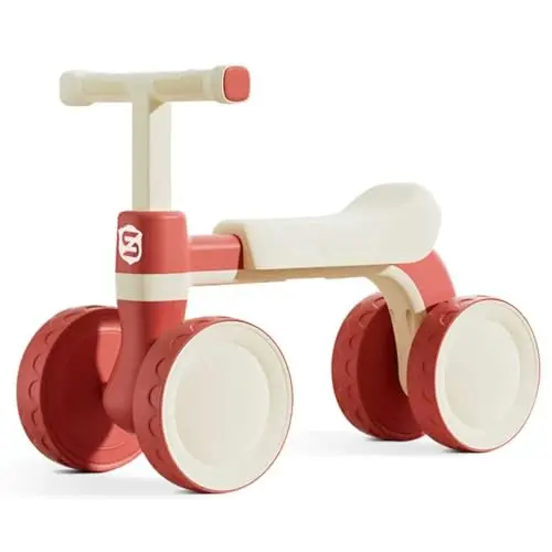 FLY HAWK Draisienne Bebe 1 an, 4 Roues Vélo sans Pédales pour Enfant 12-24 Mois, Premier Vélo d'Equilibre pour Garçon Fille, Cadeau Anniversaire Noel