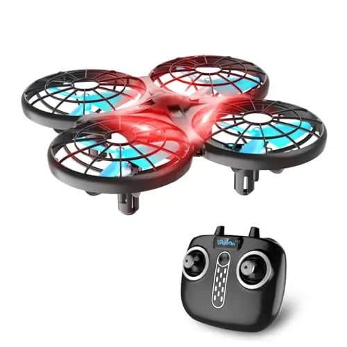 Loolinn | Drone pour Enfant Cadeau - Mini Drone Télécommandé avec Technologie Anti-Collision Automatique/Sûr pour les Enfants/Facile à Piloter/Certification C0 (Cadeau pour Enfants)