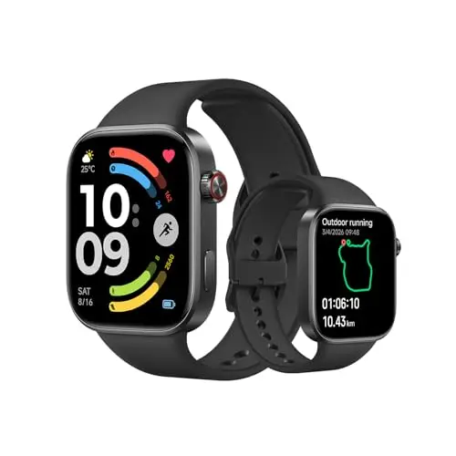 XIAOMI Redmi Watch 6, Montre Connectée Homme Femme, AMOLED 2.07'', Suivi du Sport et Fitness, 150+ Modes de Sport, jusqu'à 24 Jours d'autonomie, 5ATM, Montre GPS, Android™ & iOS, Noir