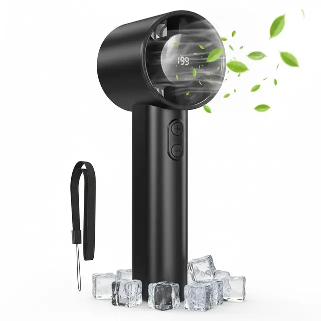 AICPAN Ventilateur Turbo Portable à Main Noir