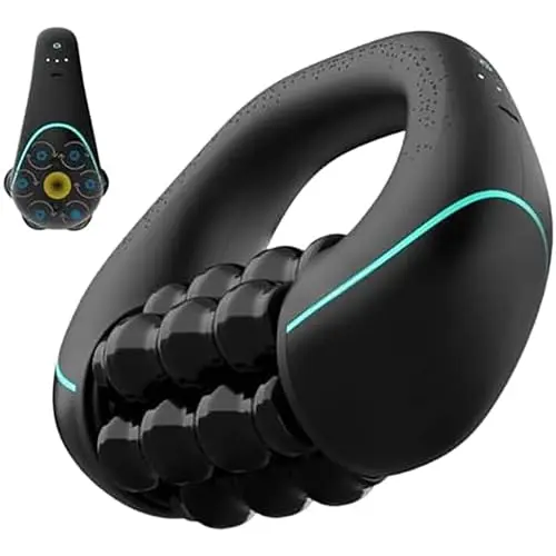Appareil Anticellulite Électrique – Double Action Rouleaux + Vibrations, Appareil de Massage Manuel électrique avec Rouleaux de Tissus Profonds, Réduit Cellulite et Tensions, Corps et Jambes