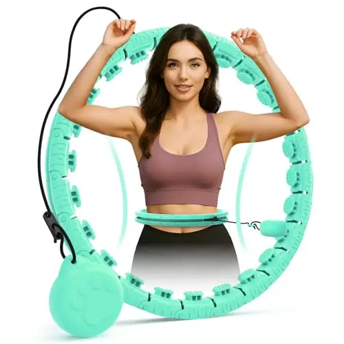JLoibao D5 Cerceau Hula Hoop Fitness 24 Maillons Balle de Gravité