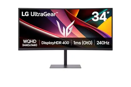 LG Ultragear™ 34G600A-B.AEU Ecran PC Gaming 34" - Dalle VA résolution WQHD (3440 x 1440), 5ms GtG 160Hz, HDR 10, sRGB 99% (CIE1931), FreeSync Premium