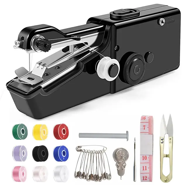 Machine a Coudre a Main Débutant Mini Machine a Coudre Portable,Machine a Coudre Enfant avec Accessoires de Couture pour Débutants,Maison,Voyage et Bricolage