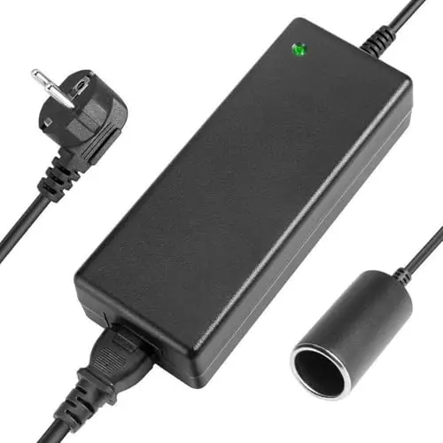 Adaptateur Allume Cigare Prise Secteur, 120W Adaptateur 230V en 12V 10A, Alimentation Transformateur Allume-Cigare de Voiture Adaptateur d'alimentation pour Réfrigérateur, Compresseur d'air