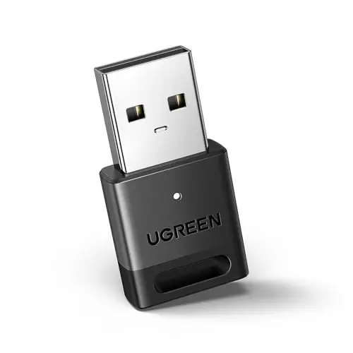UGREEN Dongle Bluetooth 5.3 pour PC Clé USB Faible Latence 20M Portée Plug Play sous Windows 11 10 8.1 avec Clavier Souris Casque Manette de Jeu