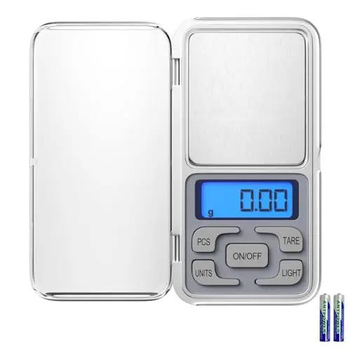 Gvolatee Balance de Precision Haute Précision 500g/0.01g Balance Electronique, Balance de Cuisine avec écran LCD et Fonction Tare, Mini Balance en Acier Inoxydable, pour Maison et Cuisine