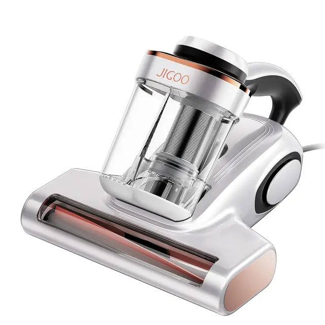 JIGOO J300 Aspirateur Matelas: Anti-Acariens et Poils d'animaux, Capteur Intelligent et Lampe UV, 500W pour Lit et Canapé, Élimine Les Allergènes