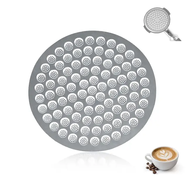 Pucksieb 58 mm Untere Duschwand Metallfilter Wiederverwendbar Aus Edelstahl Für Siebträger Espressomaschine Kompatibel Mit 58 mm Sieb