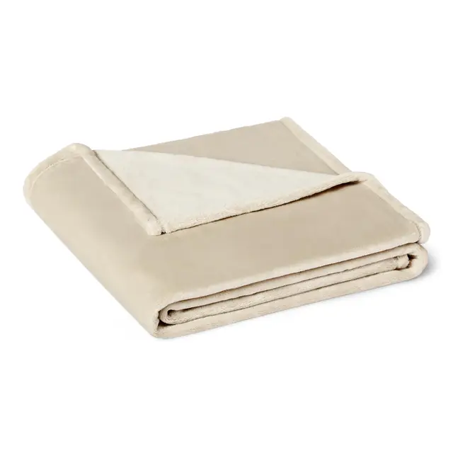 Amazon Basics Couverture Polaire Beige