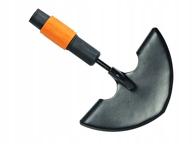Fiskars Dresse-bordures Quikfit Tête en Acier, Largeur: 20 cm, Noir/Orange, Quikfit, 1000690