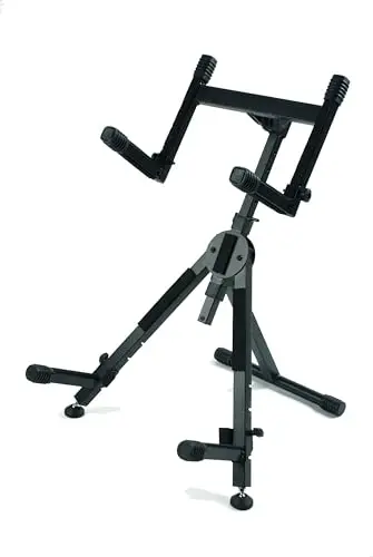 QUIK LOK - BS/625 Support réglable pour amplificateur combo et enceinte, inclinable et pliable, jusqu’à 15 kg (supérieur) et 40 kg (inférieur)