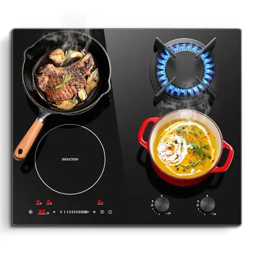 SNDOAS Table de Cuisson Mixte 59cm
