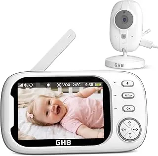 ghb babyphone caméra 3,5" lcd sans wifi