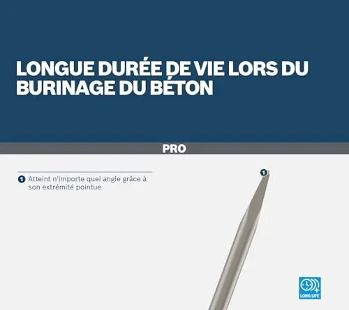 bosch 2608690145 burin pointu sds-plus
