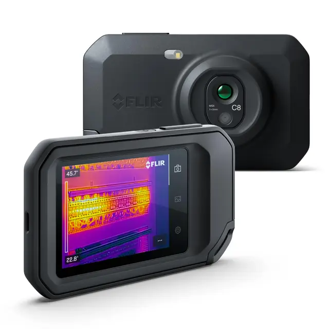 FLIR C8 Caméra Thermique Compacte: Imageur Infrarouge Haute Résolution (320 X 240) pour Les Applications D’Inspection, éLectriques/Mécaniques, de Construction et de CVC