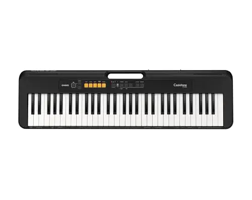 Casio Casiotone CT-S100 Clavier avec 61 Touches Standard, 122 sons & 61 Rythmes d'accompagnement, Noir