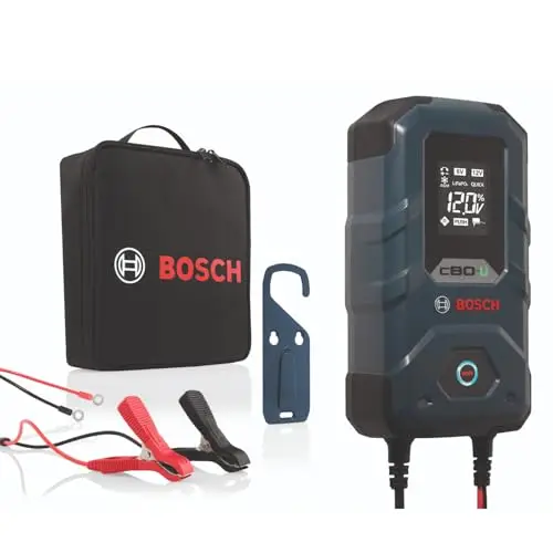 Bosch C80-Li Chargeur de Batterie Bosch C80-Li - 15 Ampères avec Fonction de Maintien - pour Batteries 6V/12 V Plomb-Acide, AGM, EFB, Gel, SLI et 12 V Lithium (LiFePO4)
