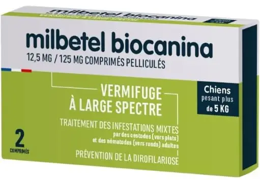 biocanina milbetel vermifuge chien