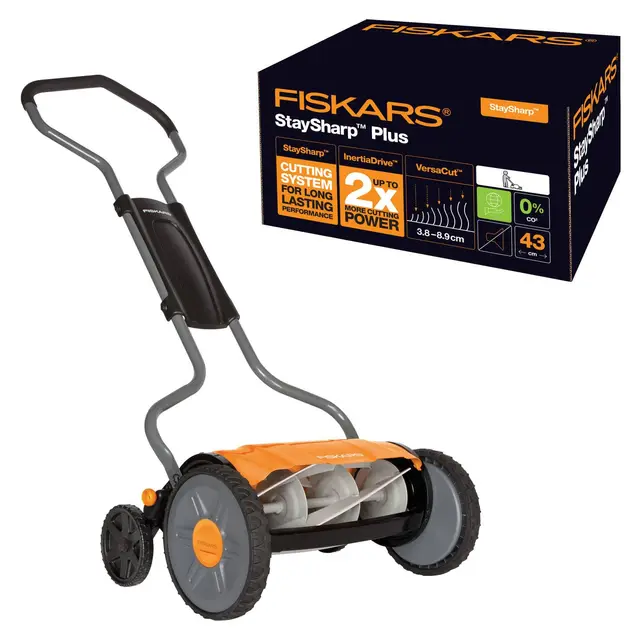 Fiskars Staysharp Plus Tondeuse manuelle