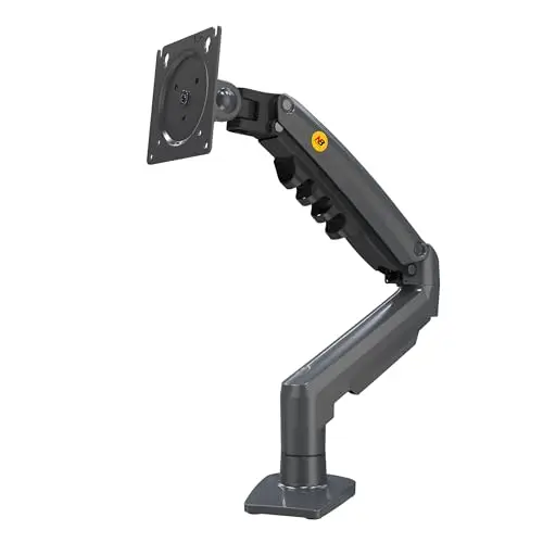 Ergosolid Support Écran PC Moniteur, Bras Articulé Ergonomique Ressort à Gaz, 17-32 Pouces, VESA 75mm et 100mm, Rotatif à 360°