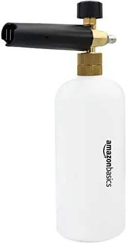 Amazon Basics Canon à mousse à raccord rapide 1/4" (1.6 cm) pour nettoyeur à pression, 1 l