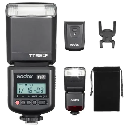 godox tt520iii flash gn33 hot shoe rt-16