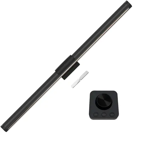 LED Lampe Ecran PC Moniteur USB Monitor Light Bar avec Télécommande Lumière Ecran PC Réglable Luminosité et la Teinte 5 Modes D'éclairage avec Protection des Yeux pour Office Home Gaming 44CM