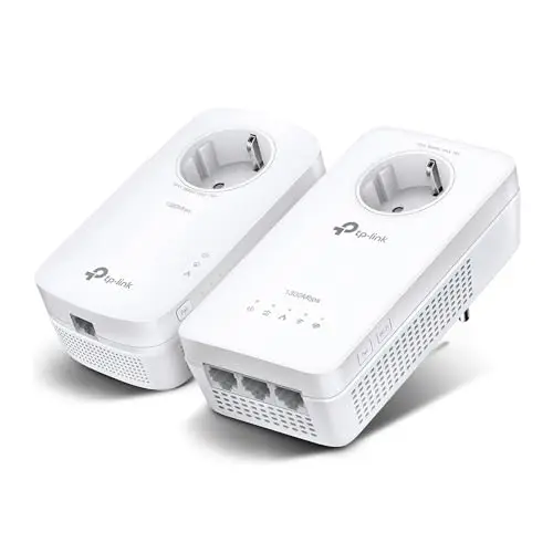 TP-Link TL-WPA8631P KIT CPL WiFi AV1300 Adaptateur Réseau, Homeplug AV2 1300Mbps, Bi-Bande WiFi AC1200Mbps, Brancher et Utiliser, 3 Port Ethernet Gigabit, OneMesh