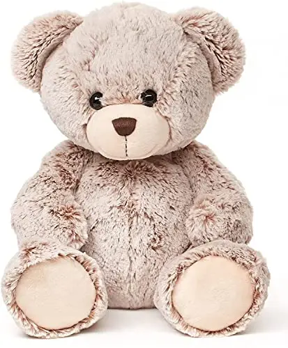 Uni-Toys - Teddy Super Doux (Marron Clair) - 24 cm (Hauteur) - Ours en Peluche, Nounours - Peluche, Doudou