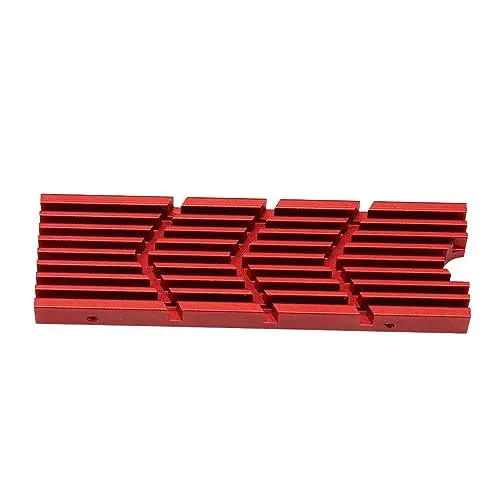 Jectse NVME 2280 SSD Heatkolben -Kühler 3 Oreillers de Chauffage pour M.2 SSD, Installation Facile, Rouge, 1 Pack, pour