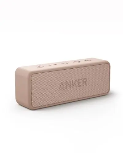Soundcore Anker 2 Haut-parleurs Bluetooth Portables à Double Pilote 12 W pour Usage Quotidien sans Fil, 24 h de Lecture, IPX7, Microphone intégré, portée Bluetooth